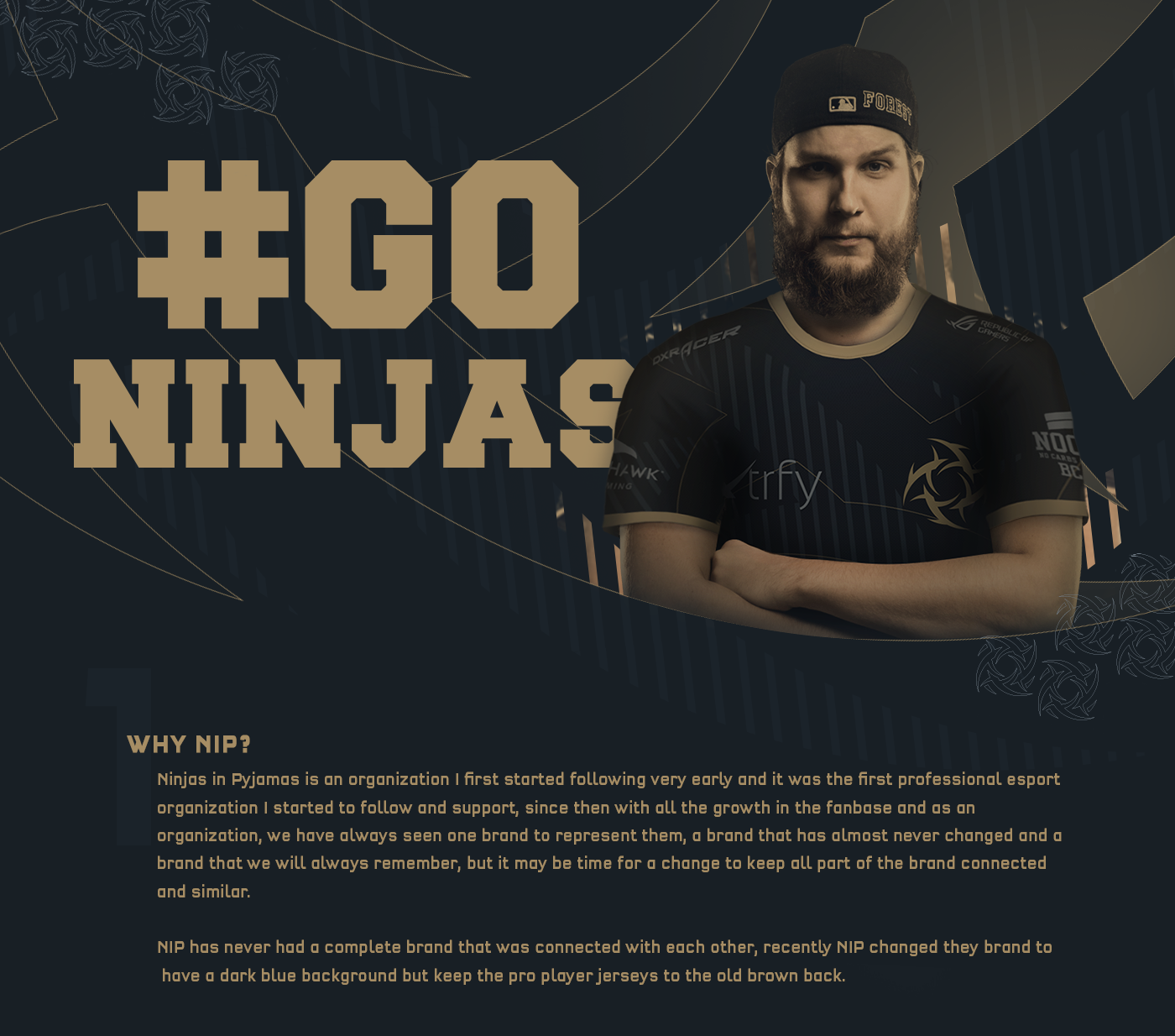 esport logo branding  Rebrand Gaming Sweden ninja star