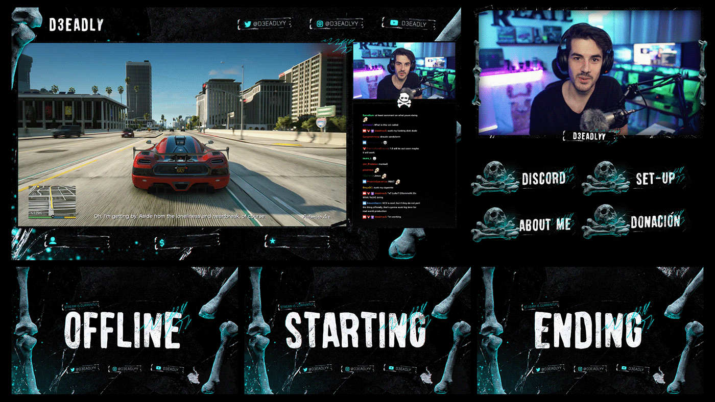art direction  clean esports Gaming stream Twitch youtube Overlay Fortnite StreamPacks