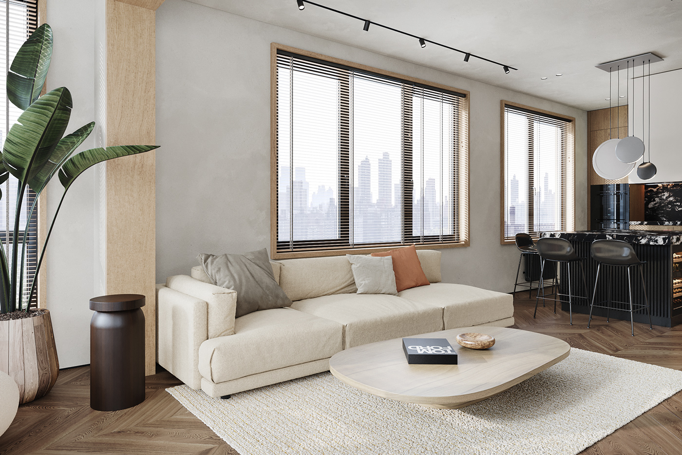 apartement corona design design interior Interior minimal photo Render