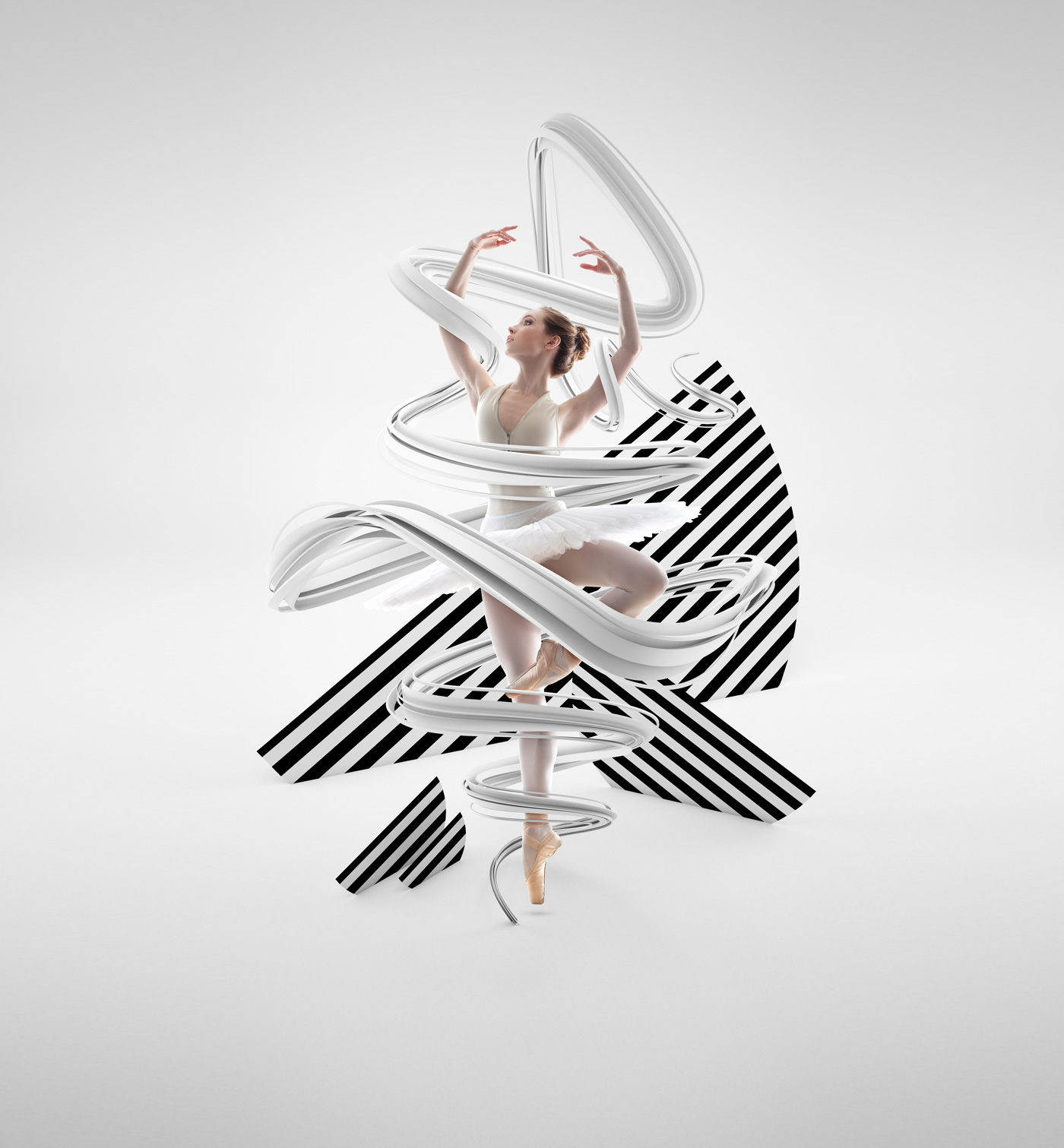 3D CGI composing DANCE   bellerina dancers kai bartels hallo kai art braunschweig