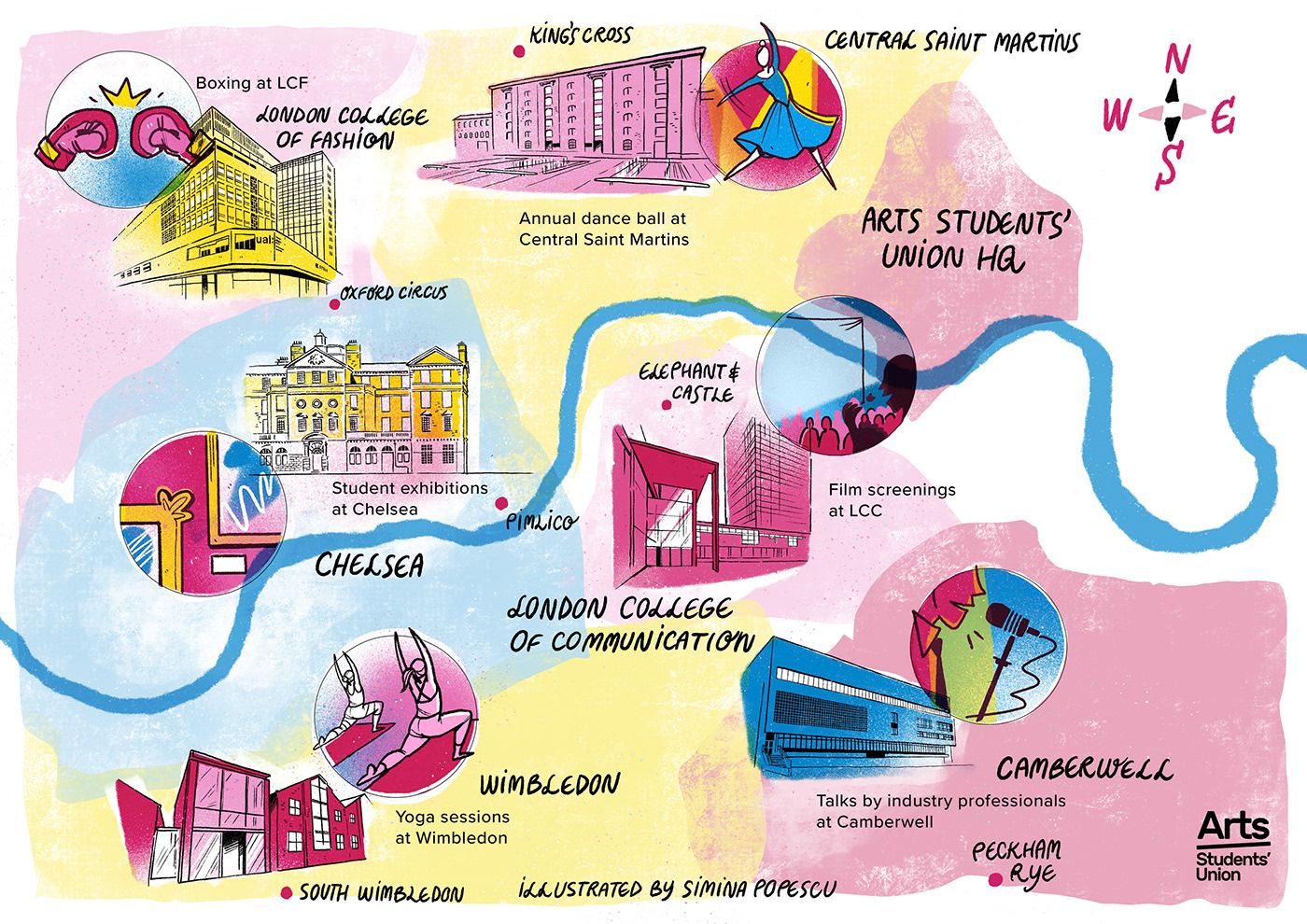 ILLUSTRATION  procreate illustration queer artist map maps Handlettering