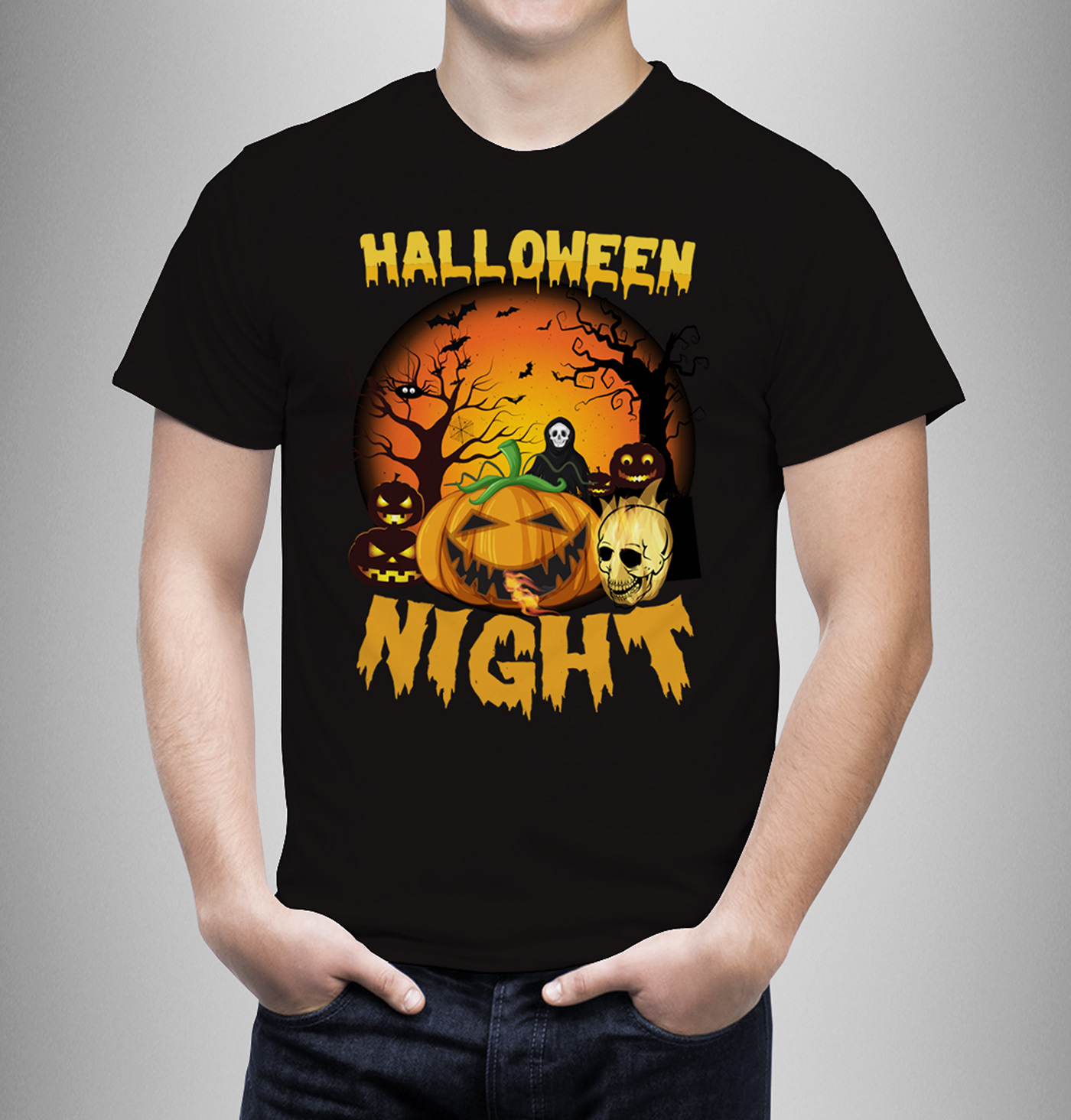 Adobe Photoshop adobe illustrator t-shirt T-Shirt Design Halloween Halloween T-Shirt Clothing Fashion  Style brand identity
