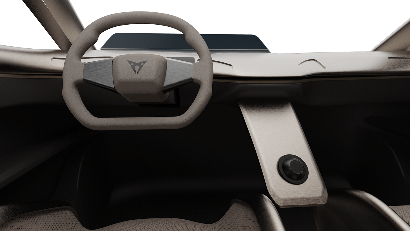 3D automotive   concept cupra Render Rhino seat Solidworks touchpad Vehicle