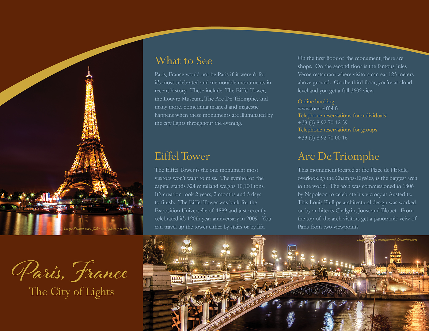 Paris, France Trifold Brochure | Behance :: Behance