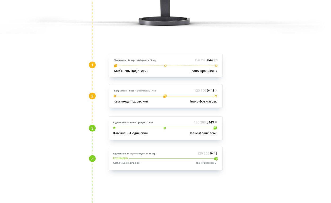 Interface UI ux Web service delivery interaction yellow Website