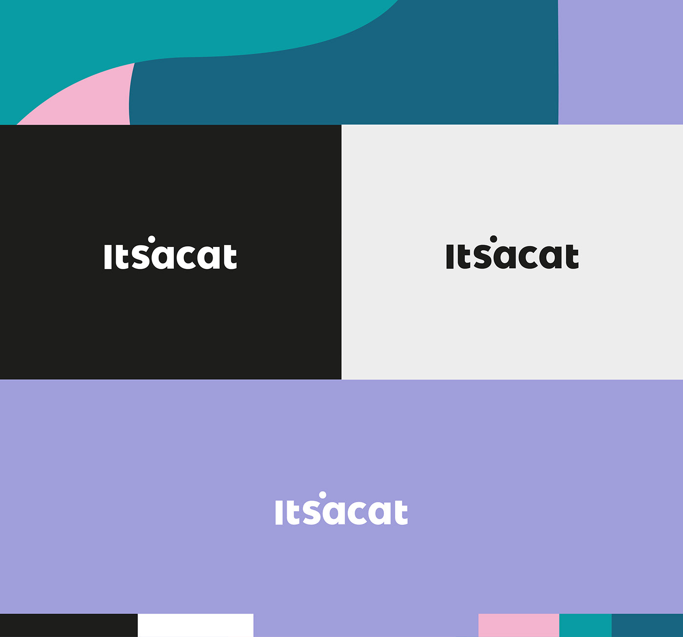 branding  2D itsacat logo identity wood 3D business card graphic typography  