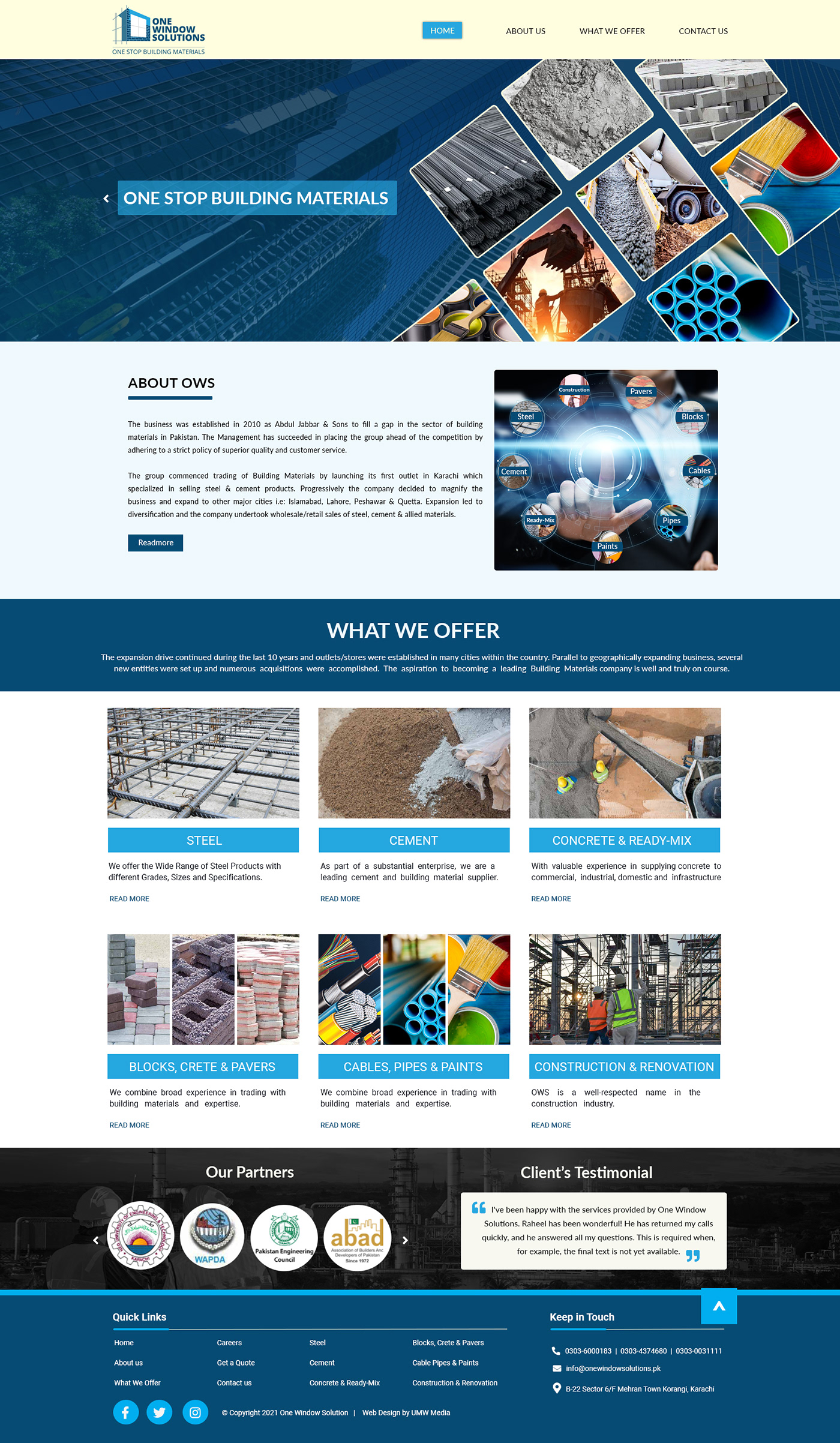 building.material Business Website Responsive ui design UX design Web Design  web development 