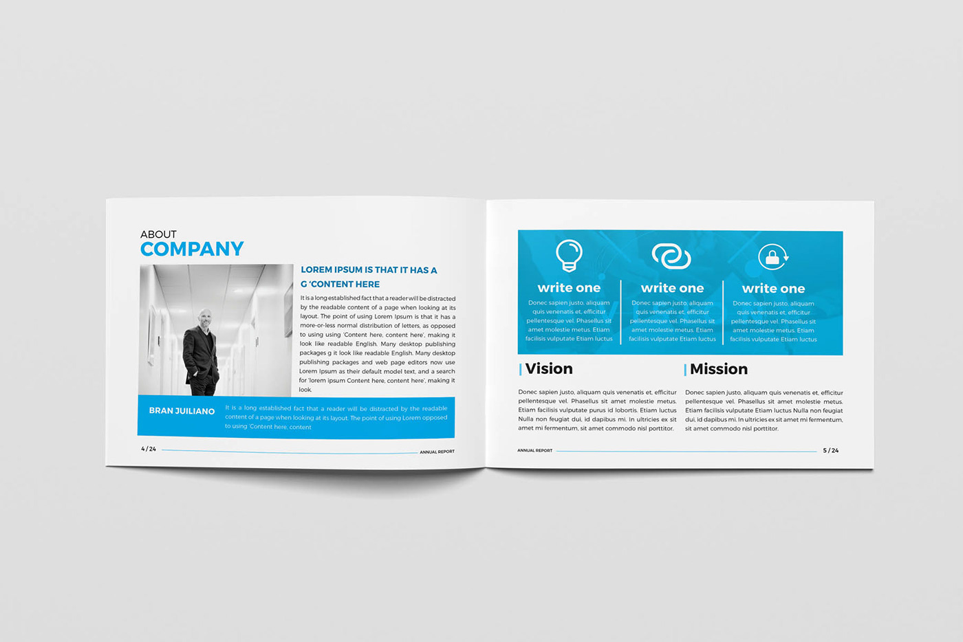 annual report architecture business catalog clean company profile Corporate Brochure creative portfolio real estate