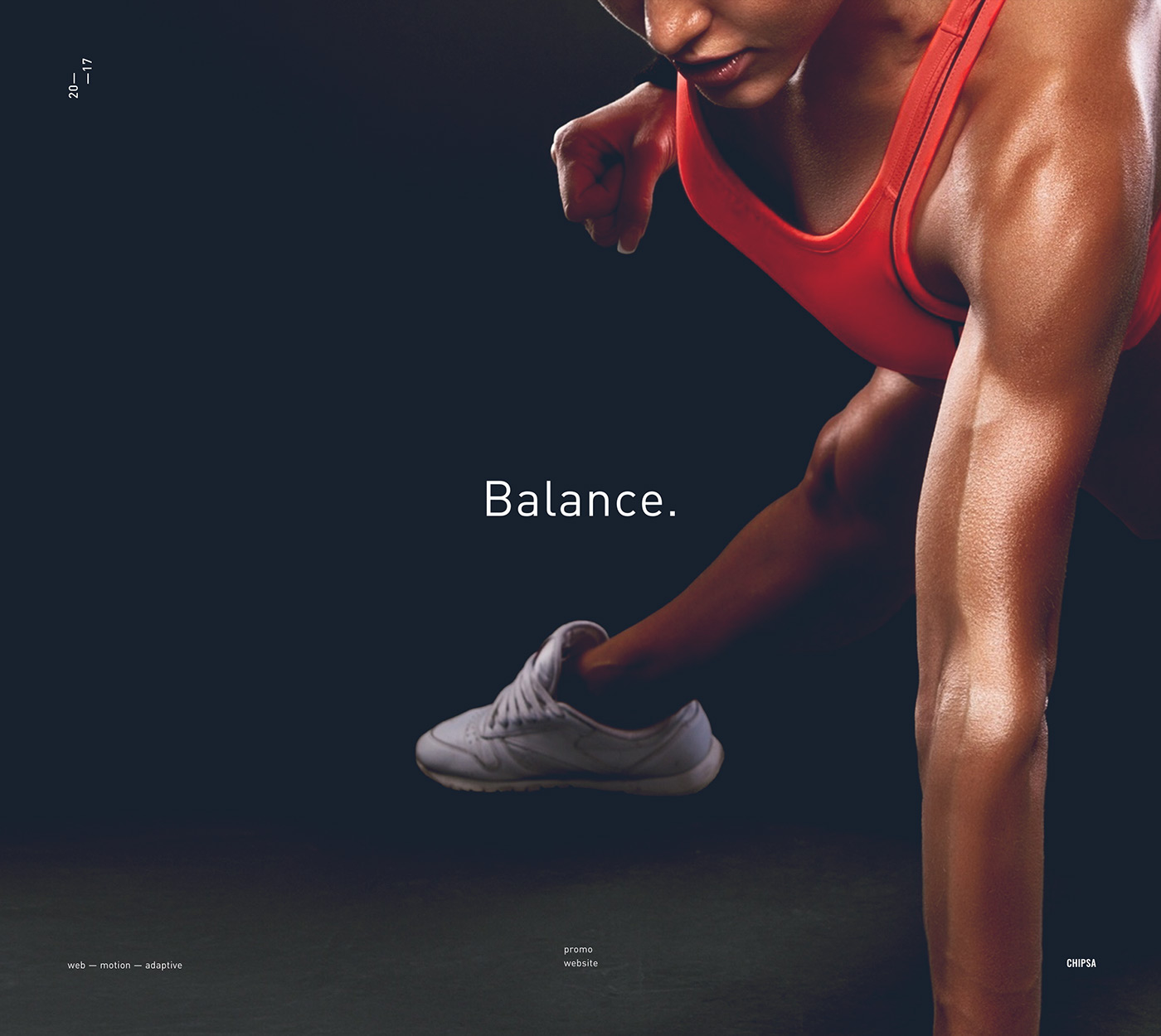 sport Wellness fitness promo balance fullscreen gym minimal clean