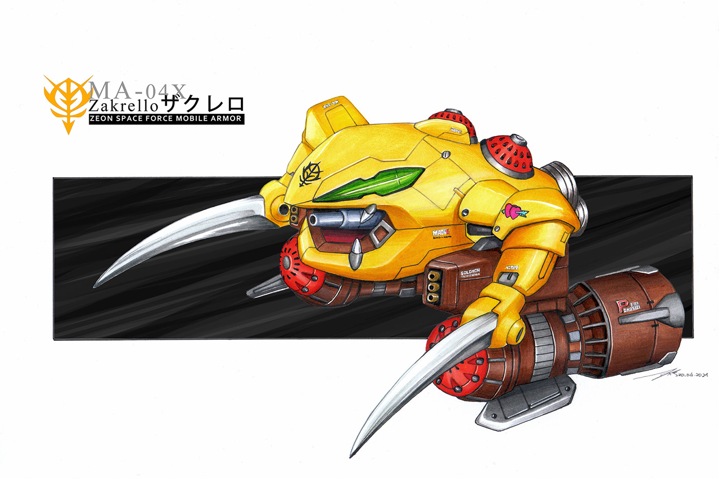 anime anime artwork Anime FanArt Gundam manga artwork marker artwork mehca mobilesuit Mobilesuit gundam robot
