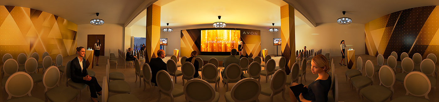 Avon Interior presentation Russia sged Stage Stand сцена эйвон