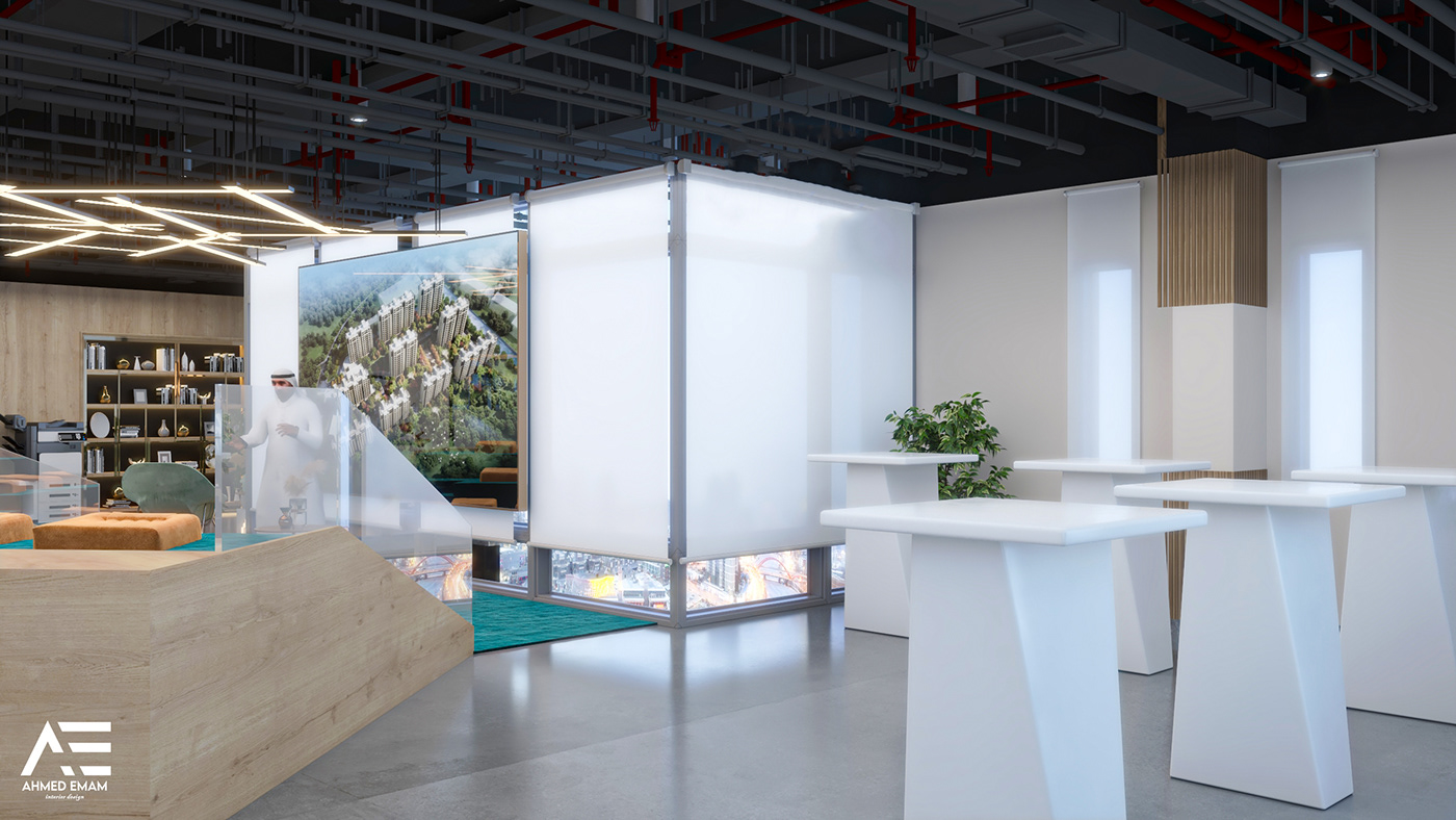 Unreal Engine 3ds max photoshop interior design  architecture modern branch autcad