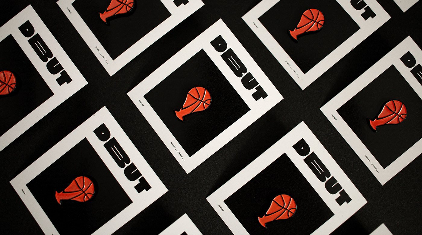 Enamel Pin basketball brand debut Costa Rica Jorge Espinoza prints minimal basket pin