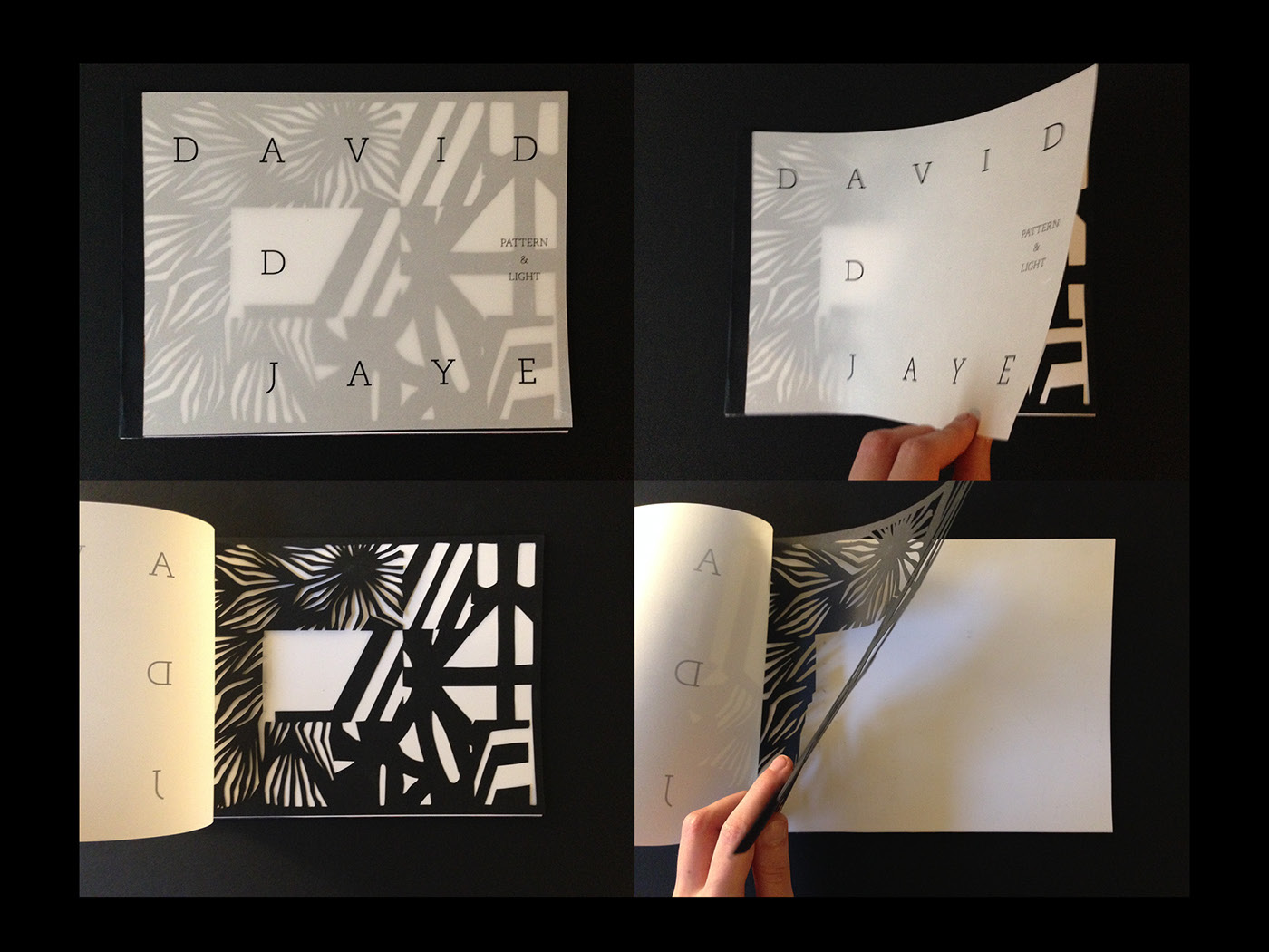 David Adjaye pattern light book book design grid vellum perfect bound cardstock hand-cut