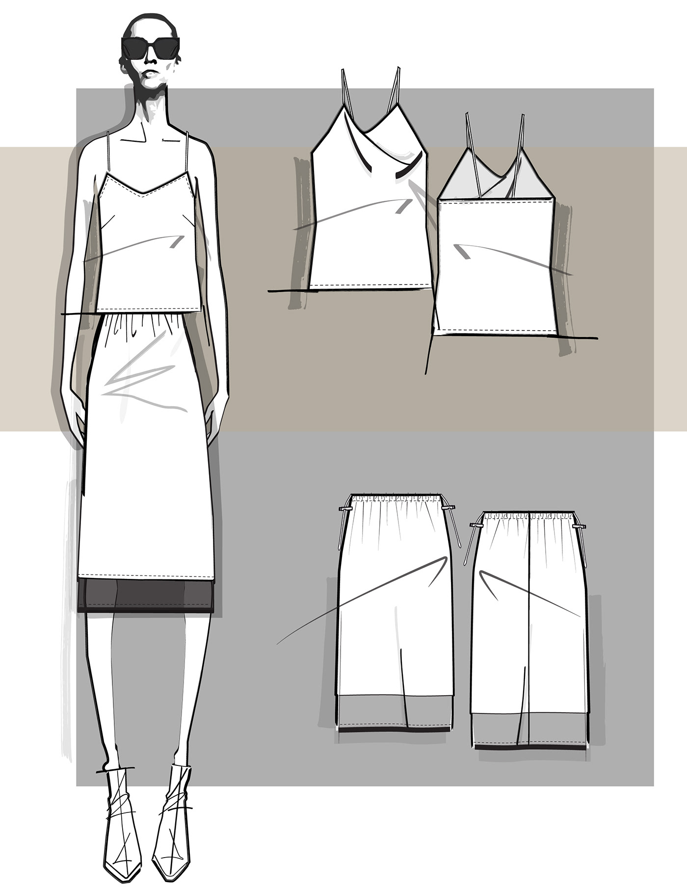 design Fashion  fashion design Clothing apparel ILLUSTRATION  adobe illustrator