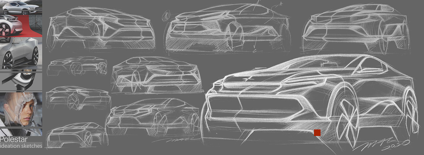 Automotive design cardesign concept car industrial design  Polestar product design  3dmodel automotive   coupe rendering