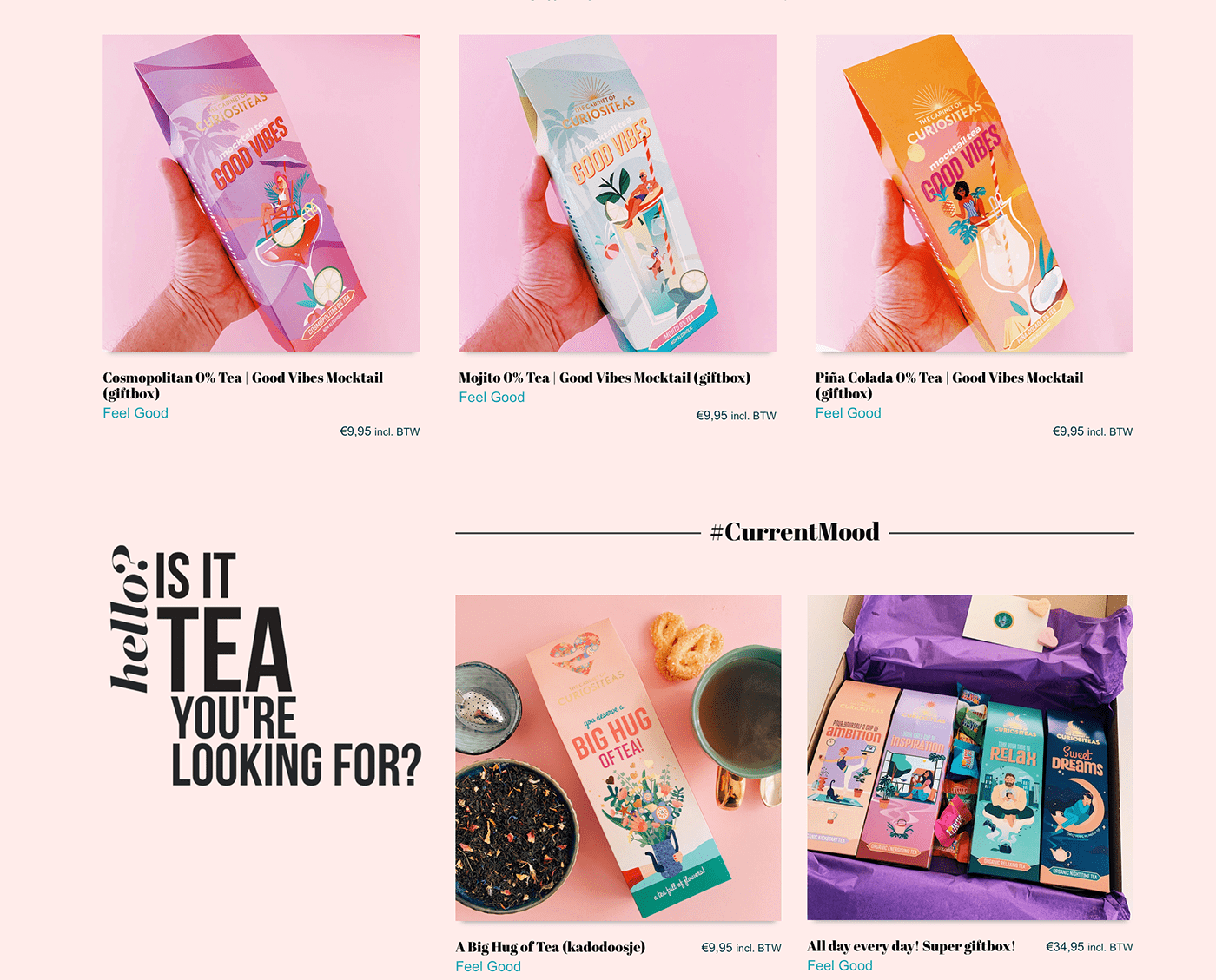 ambition cabinet curiositeas Packaging packaging illustration relax sweetdreams tea Tea Pack mocktails