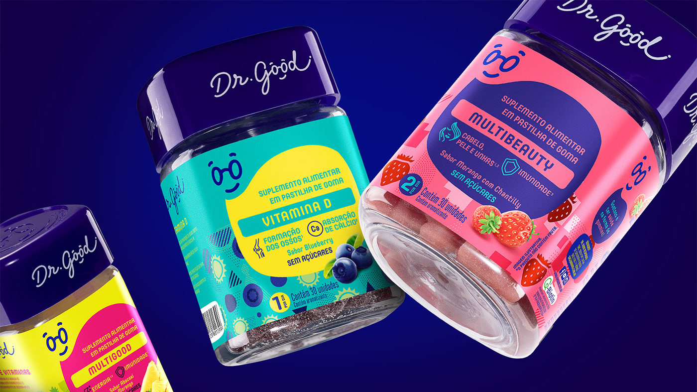 brand identity design design gráfico gummies gummy Packaging packaging design visual identity vitamin vitamins
