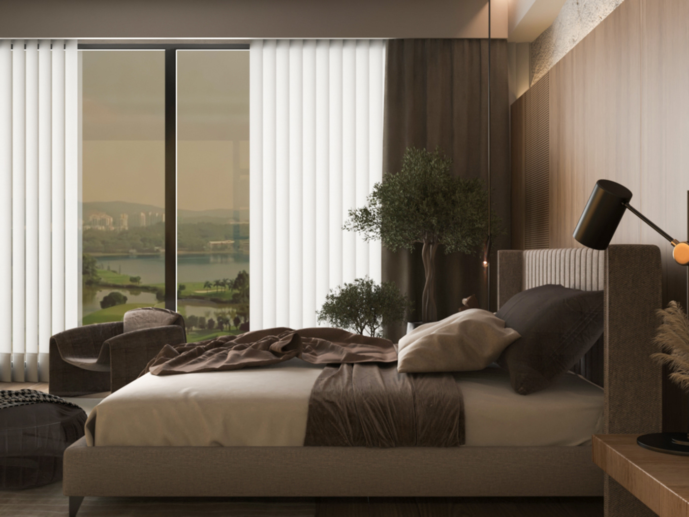 interior design  bedroom Render architecture visualization 3Ds Max Vray 3dsmax visualisation modern archiz