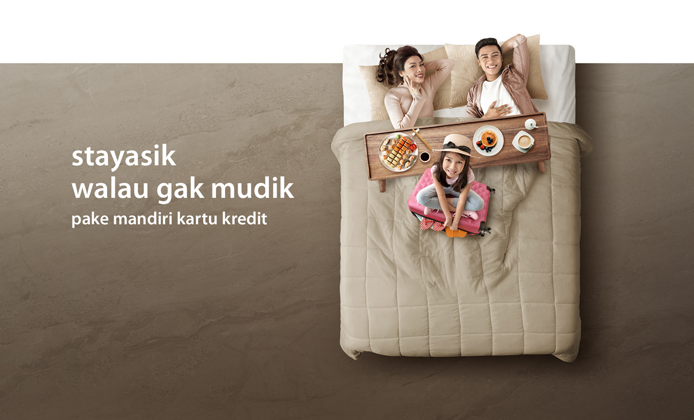 ad campaign banking digital imaging  key visual ramadan Ramadhan retouching  Bank Mandiri mandiri bumn