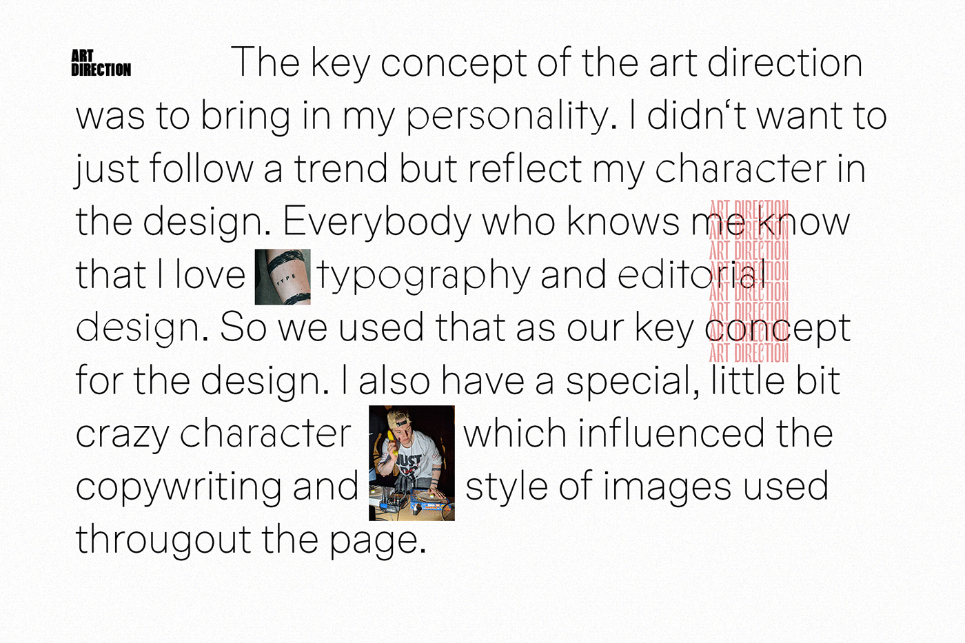 animation  branding  Corporate Design Creative Director designer identity personal portfolio portfolio typography   Web Experience
