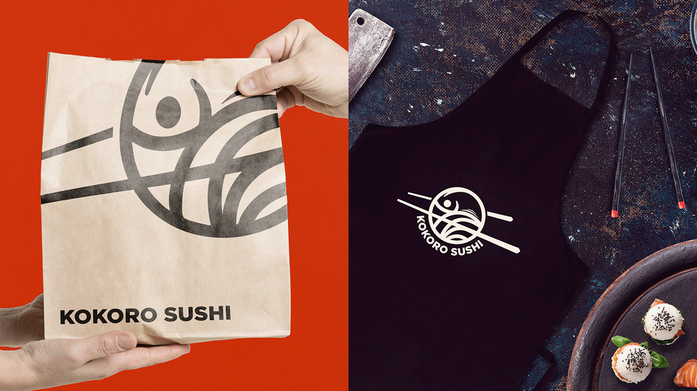 branding  design Kuwait logo Packaging restaurant Sushi