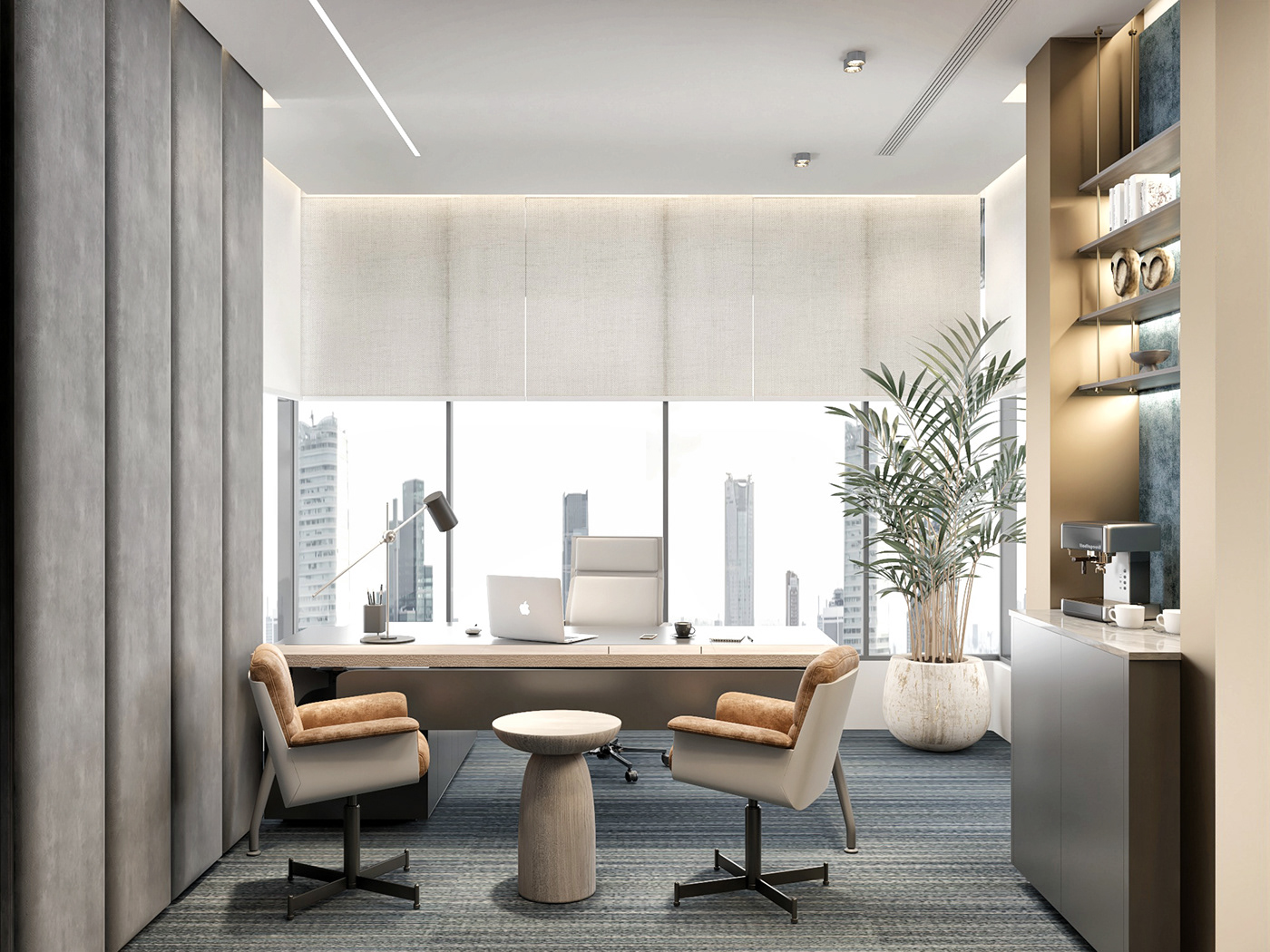 interior design  Interior Office Office Design office furniture building architecture visualization modern reception