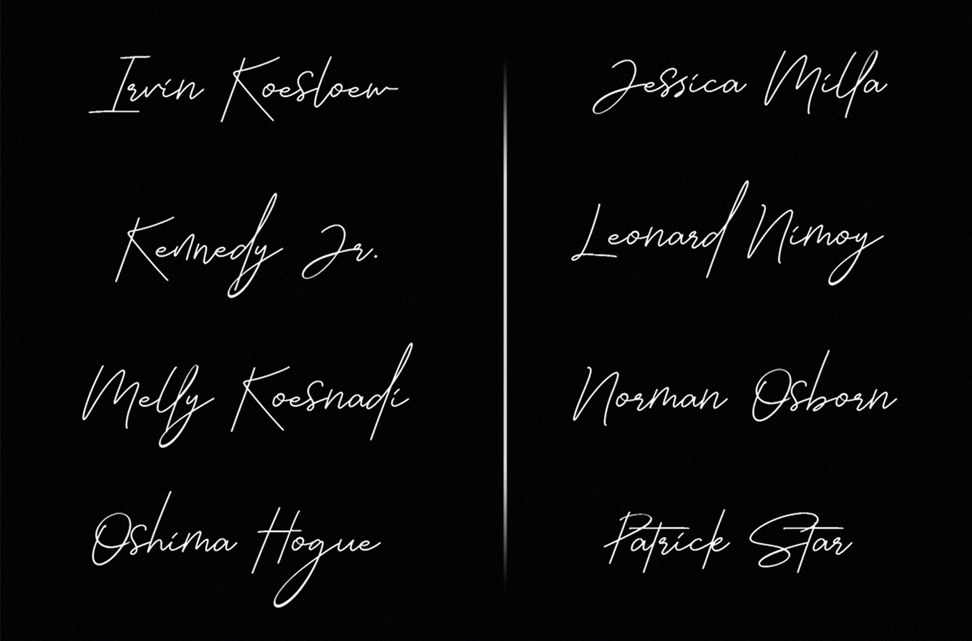 fonts Hand Lettered Script signature signature font