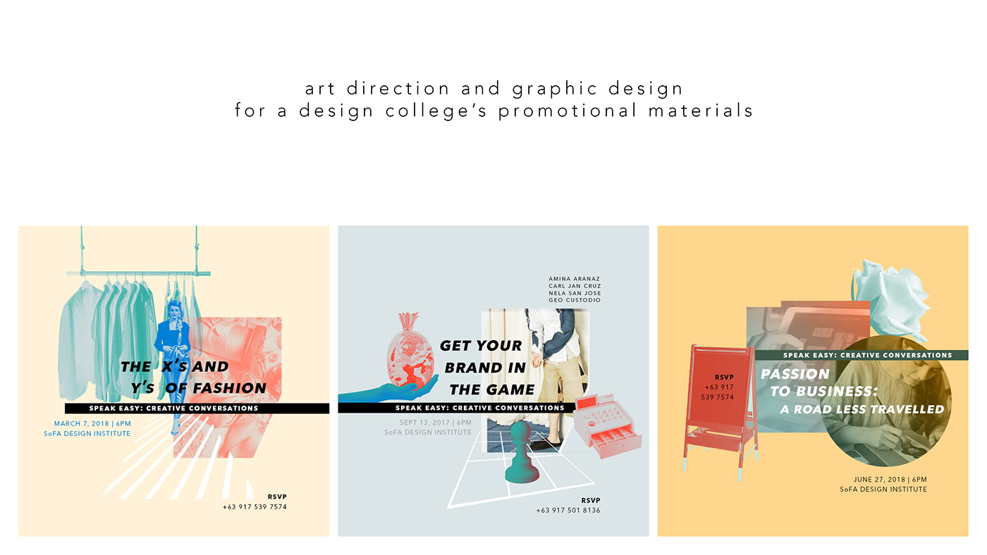 art direction  brochures college posters design college Design School flyers graphic design  school advertising School Promotion Social Media Posters