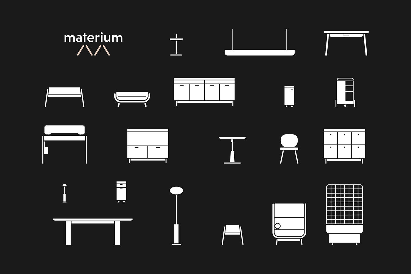branding  furniture logo Logotype typography  