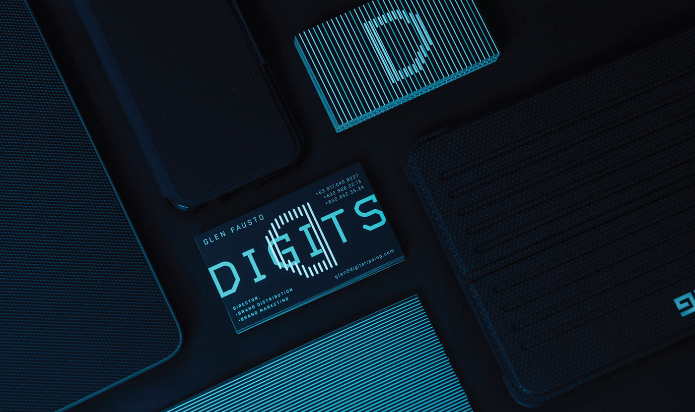 digits Technology gadgets trading branding  digital and a Half