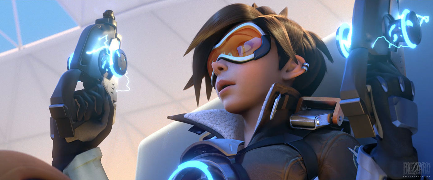 overwatch  cinematic vfx Tracer video game pc game