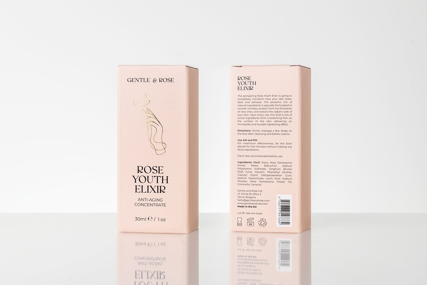 bottle box cosmetics feminine jar Packaging packagingdesign skincare