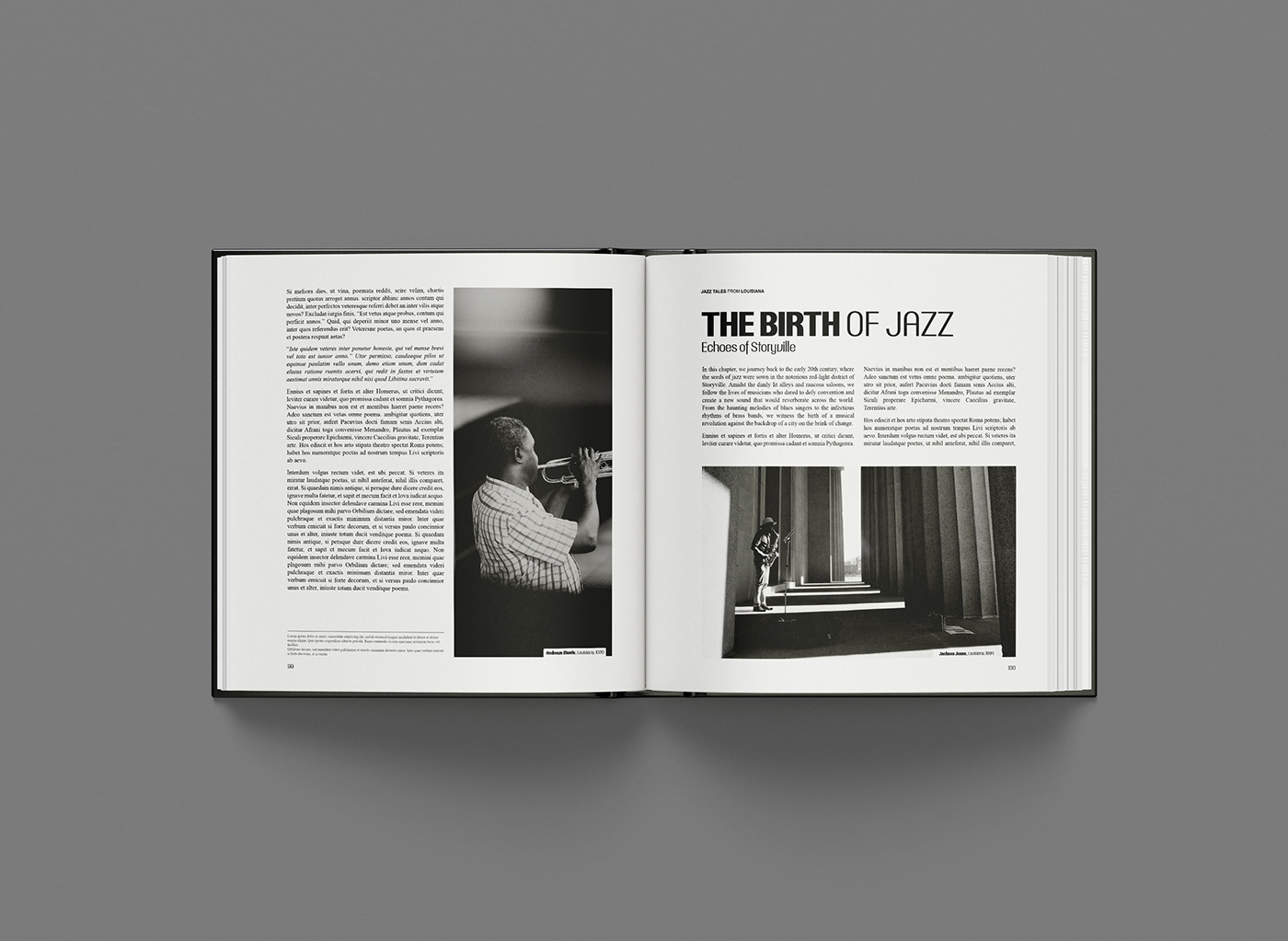 jazz jazz music book design editorial Layout jazz book book cover music louisiana graphic design 