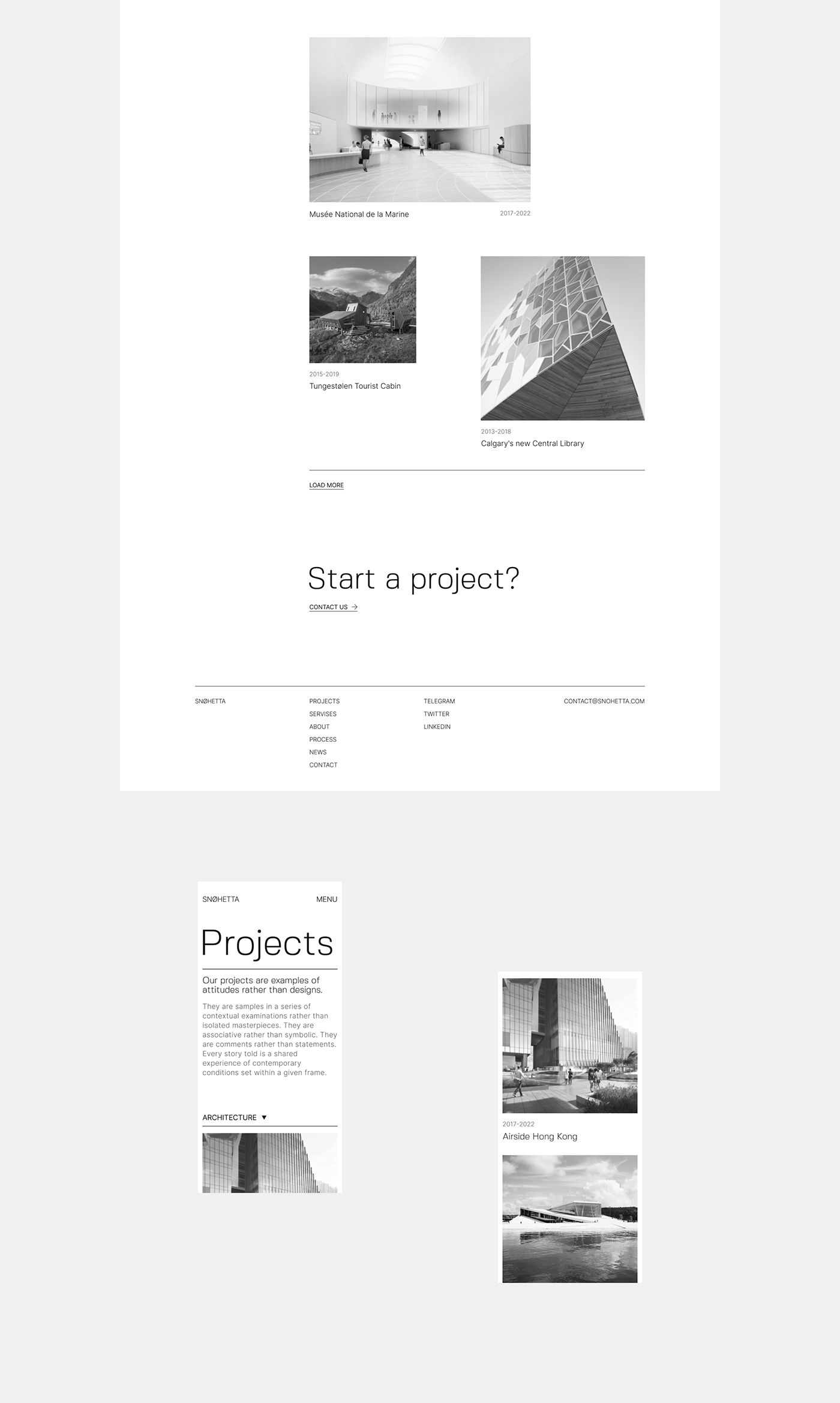 architecture clean minimalist typography   UI uprock ux ux/ui Webdesign Website
