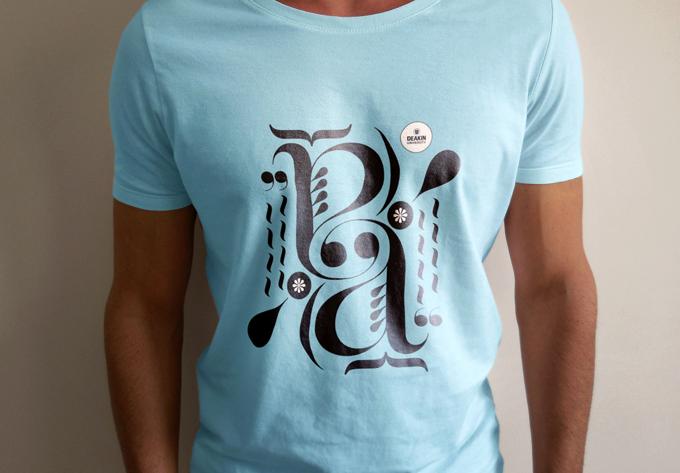 Deakin University Melbourne graphic design  Pistilli T Shirt design University typography   Layout shirt design