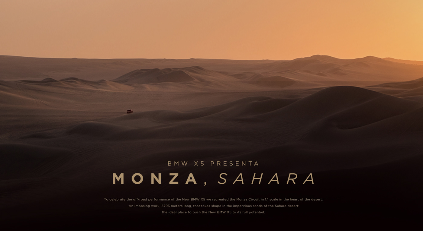 ads ADV Advertising  BMW commercial monza Offroad sahara X5