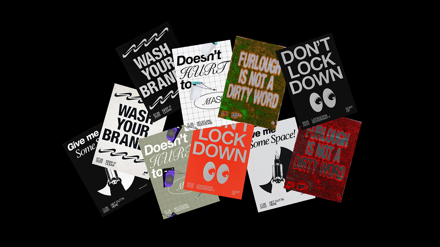 Coronavirus graphic design  Isolation lockdown minimal Nike poster Poster Design swiss typography  