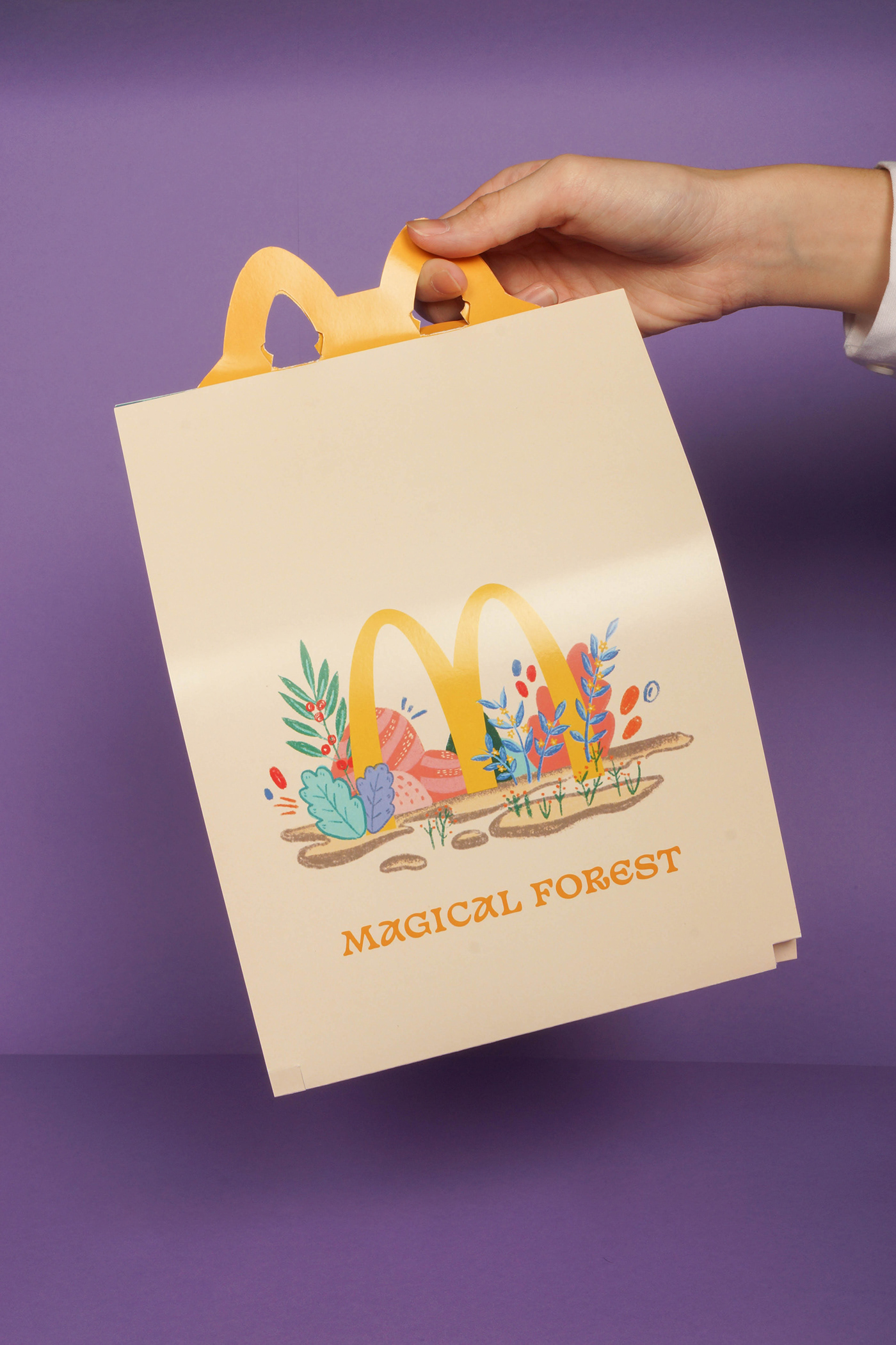 branding  children educational fastfood forest illustrations infographic McDonalds Packaging Sustainable