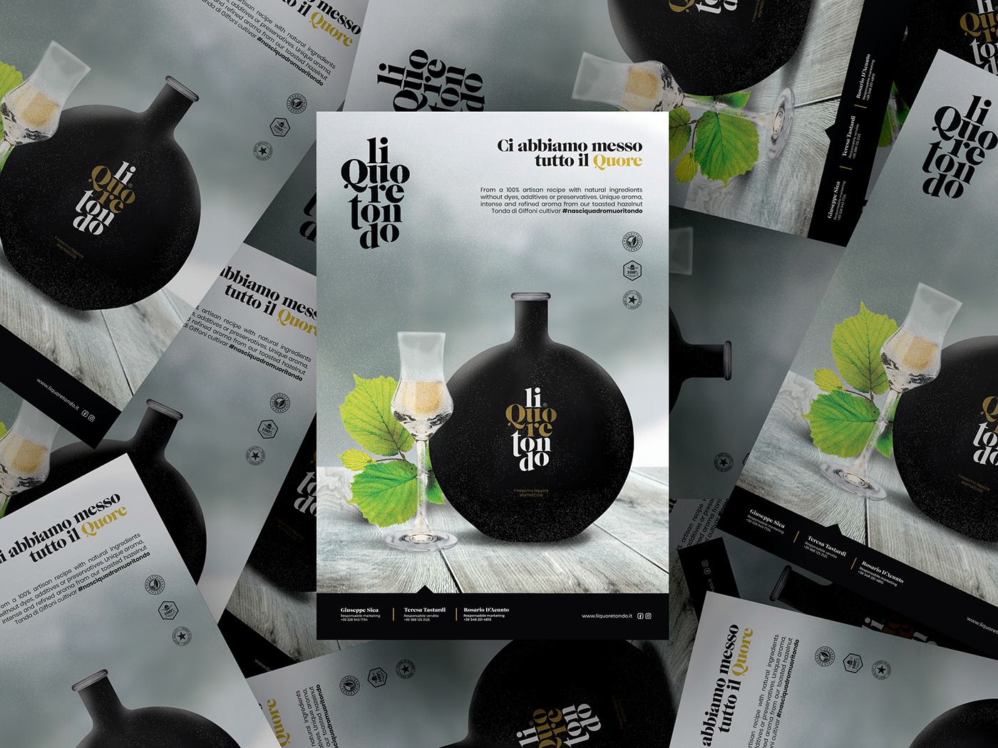 branding  distillates graphic design  hazelnut identity liquor Logo Design Packaging product design 