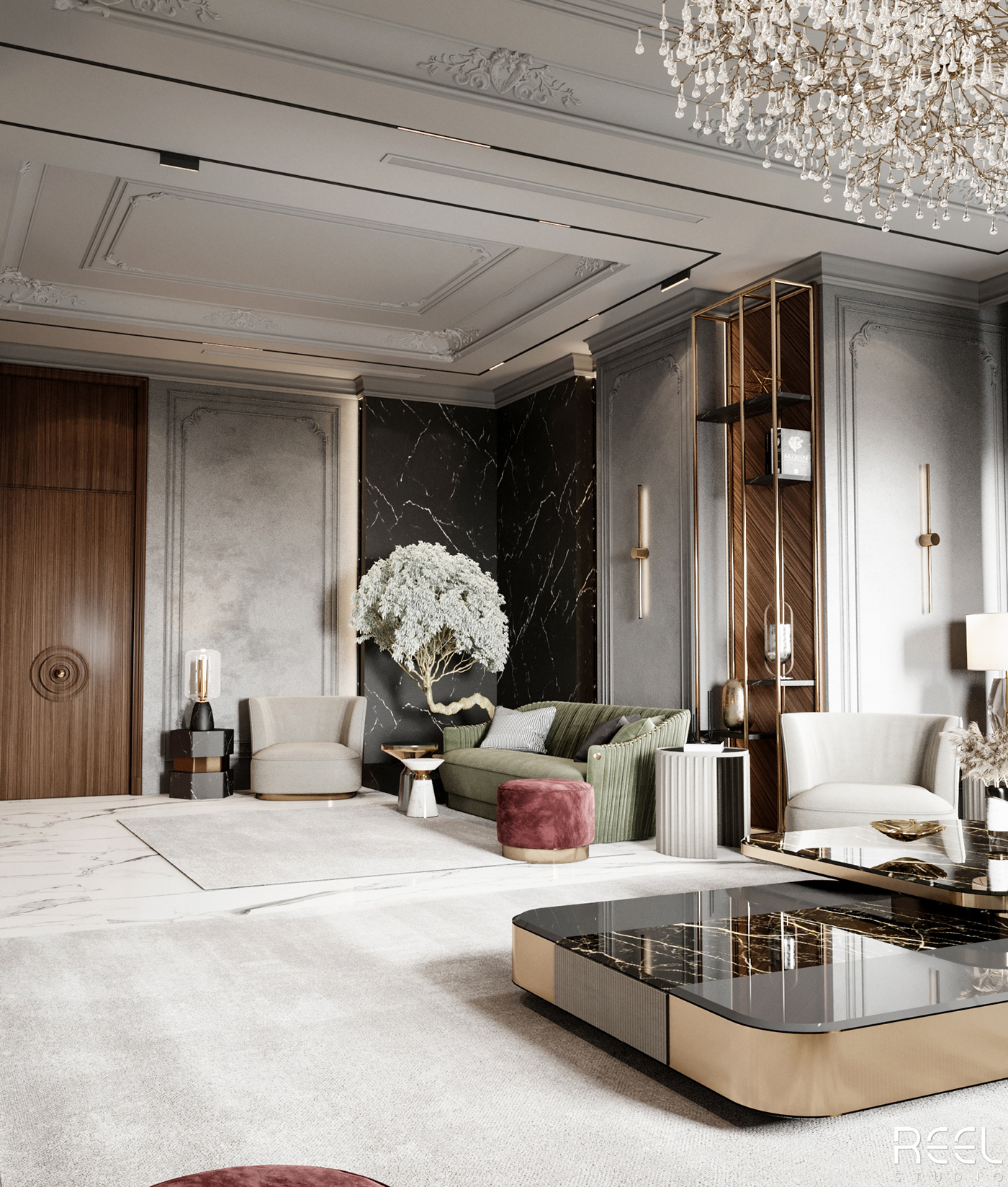 Classic cozy decor design Interior MAJLIS reel studio54 tolko women