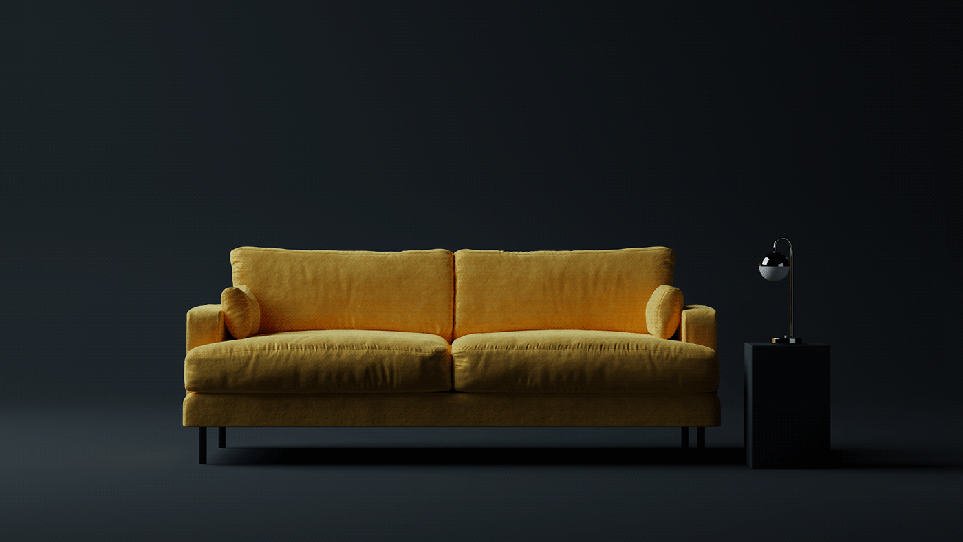 3D blender 3d blender render CGI cycles furniture photorealism sofa