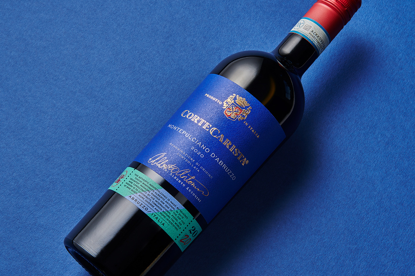 bottle Packaging Brand Design label design Harcus chianti Red wine Corte Carista harcus design Wine label Design