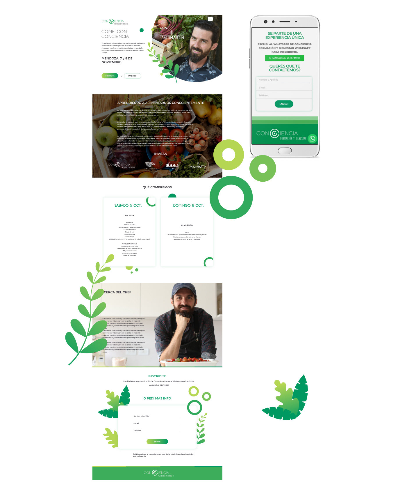diseño Food  landing page salud UI UI/UX Web Design  Wellness wordpress Yoga