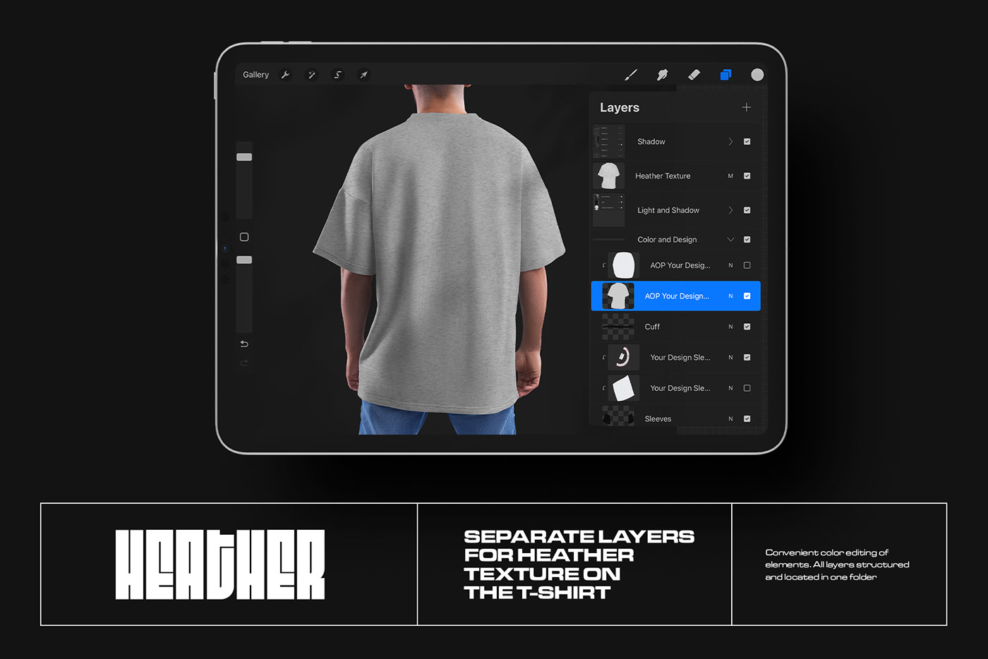 Mockup tshirt oversize branding  free psd free mockup  Procreate iPad cloth