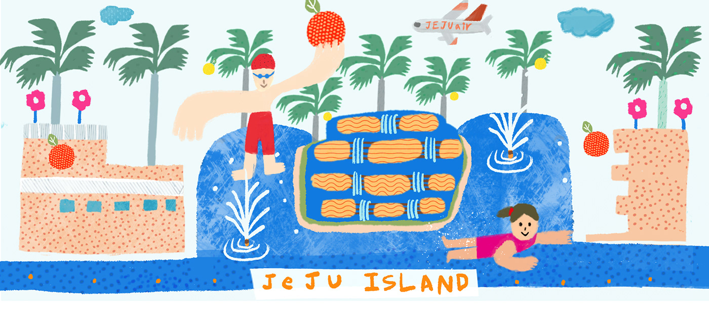 ILLUSTRATION  illust Drawing  trip Island