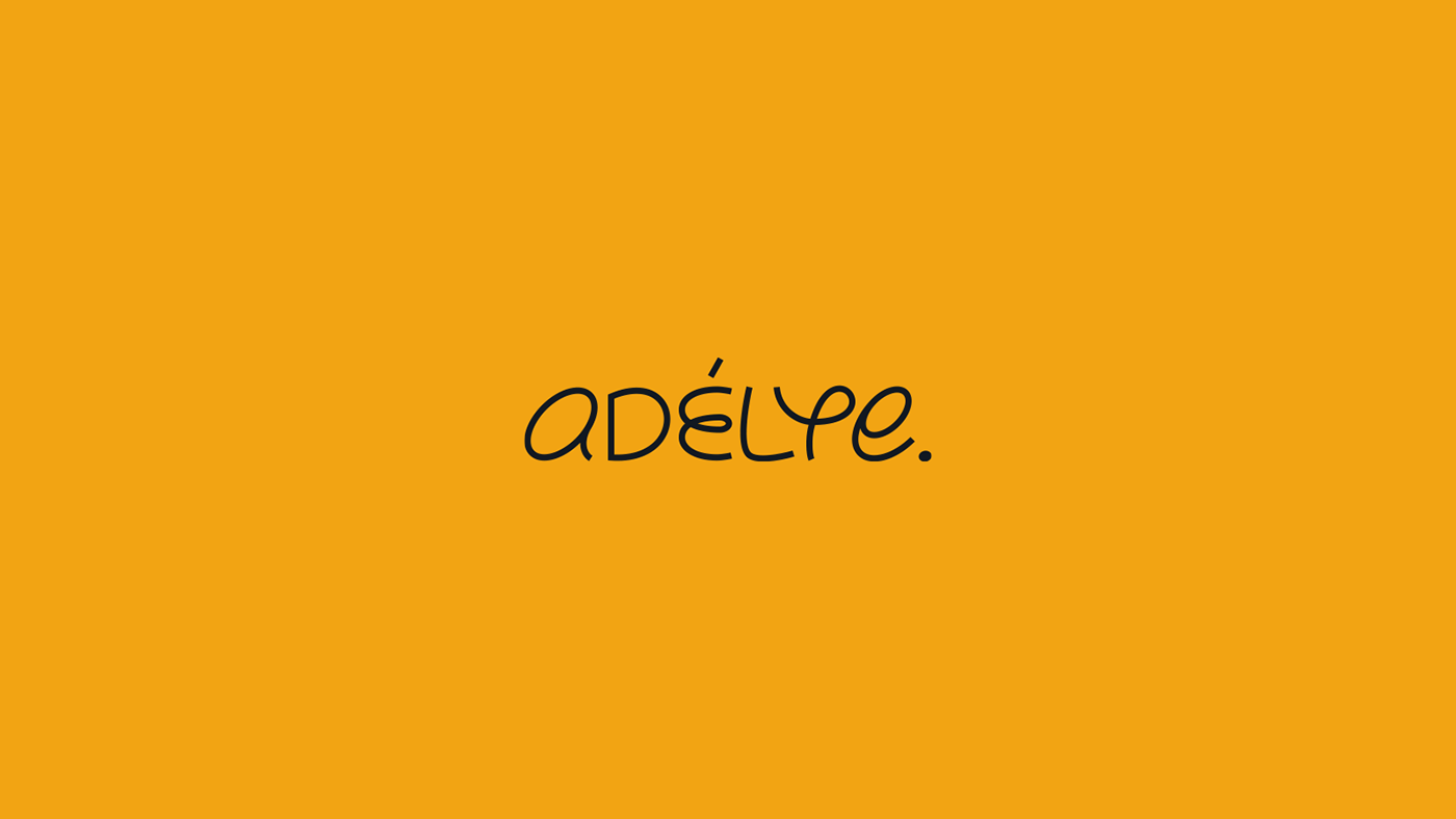 adelye branding  colorful doodles goopanic hello*hello logo modern penguin typography  