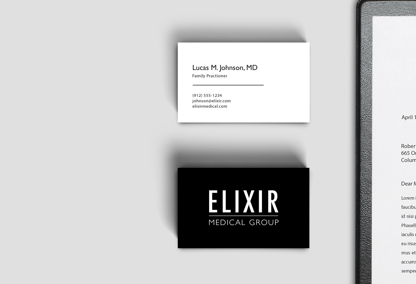 Stationery Business Cards medical Logo Design Branding design corporate Logotype business Corporate Identity black and white