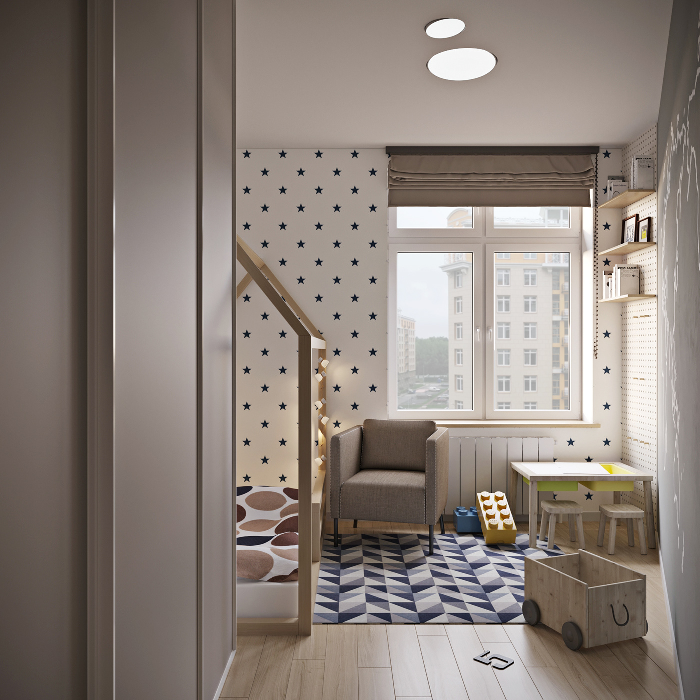interior design  Interior architecture apartment contemporary stile flat Render Minimalism