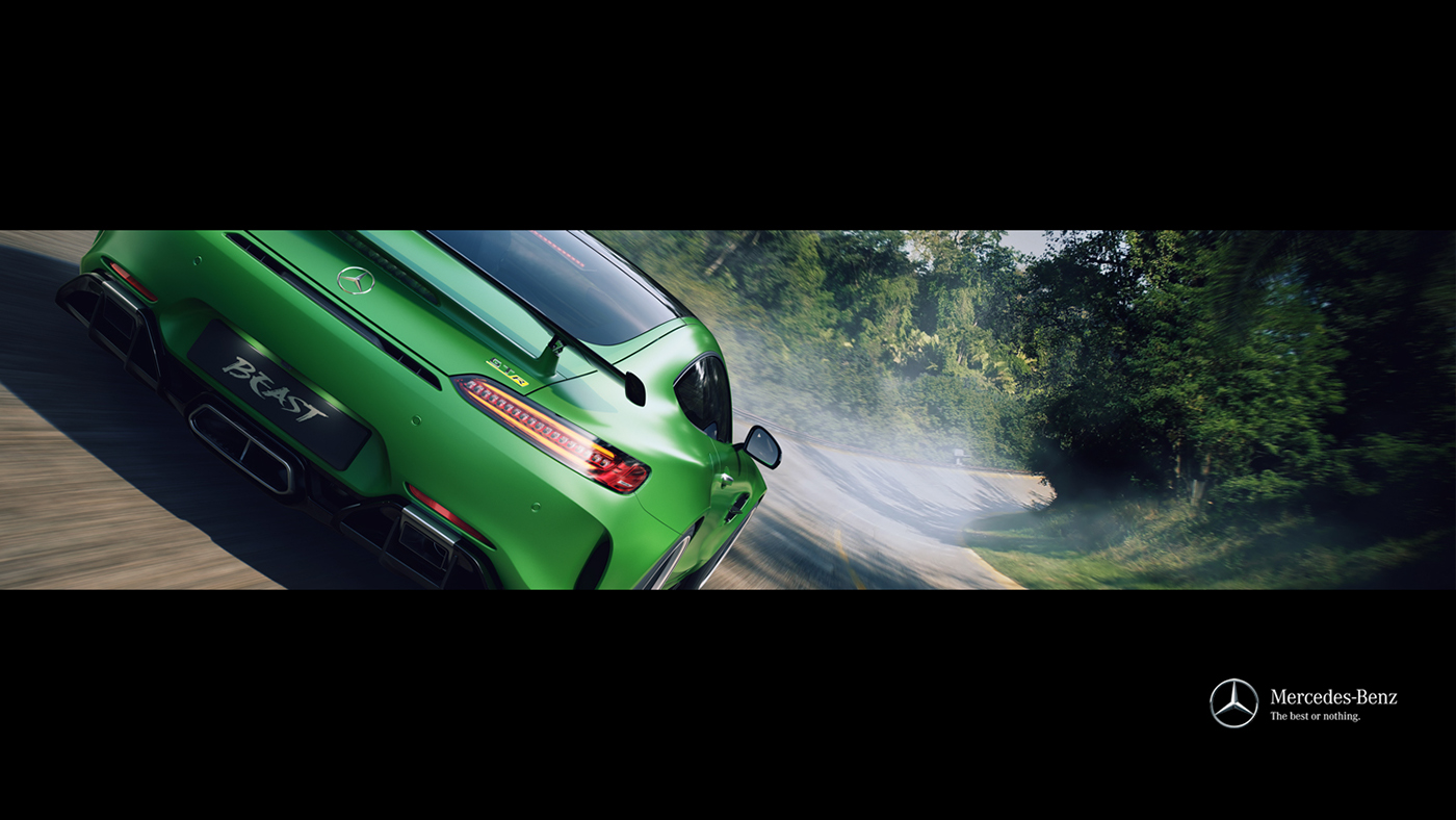 mercedes benz GT GTR GTR 2017 green beast